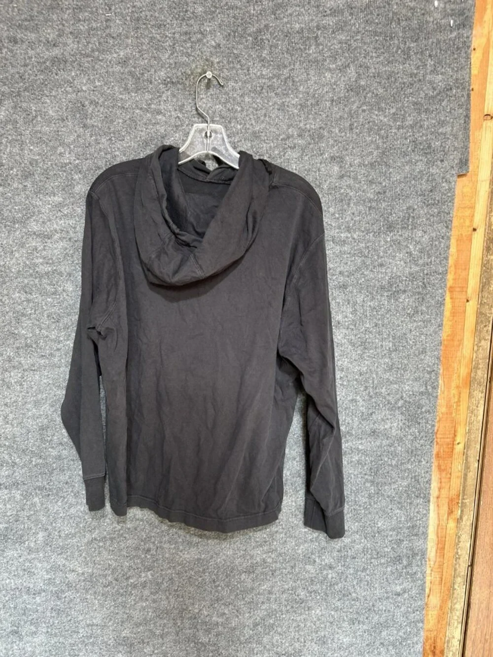 Nike Hoodie Mens Large Black Lightweight Pullover Jersey Logo Sweatshirt